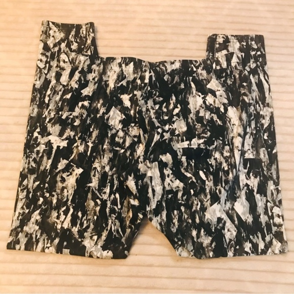 Nike Leg-A-See Mish Mash Leggings Black White Mishmash Print Tights Size XL - Picture 6 of 10